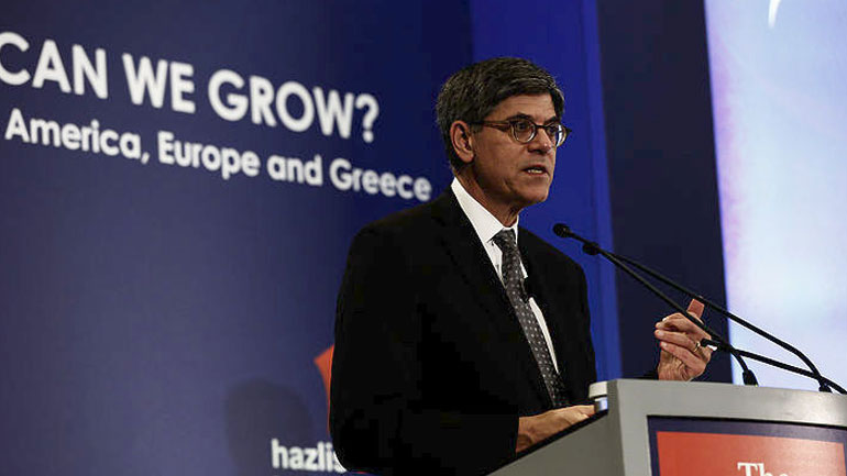 Υπέρ της ελάφρυνσης του ελληνικού χρέους ο Τζακ Λιου