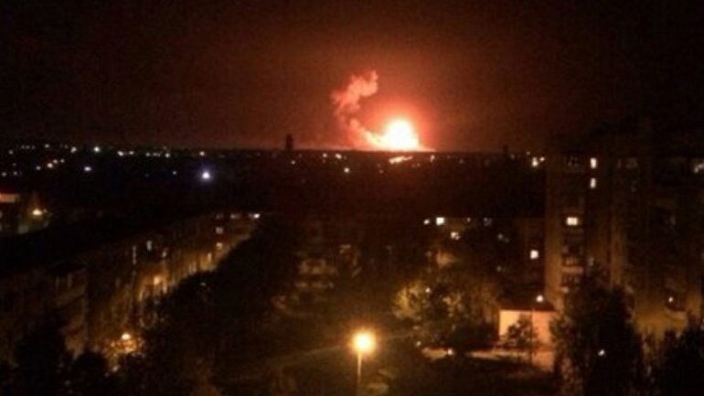 Συναγερμός στην Ουκρανία: Φωτιά σε αποθήκη με πυρομαχικά