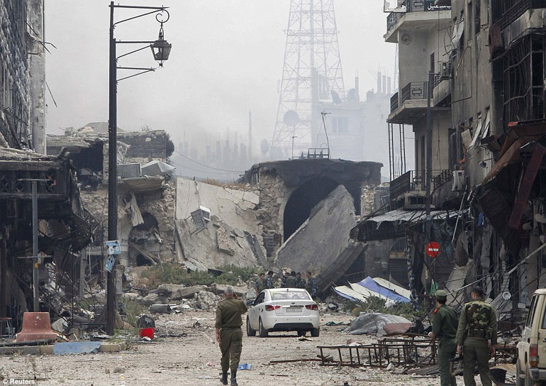 Πόλη Χομς: Εικόνες που καταδεικνύουν την καταστροφή   