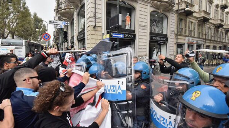 Ιταλία: Τρεις προσαγωγές στο Τορίνο, στις διαδηλώσεις κατά της συνόδου των G7