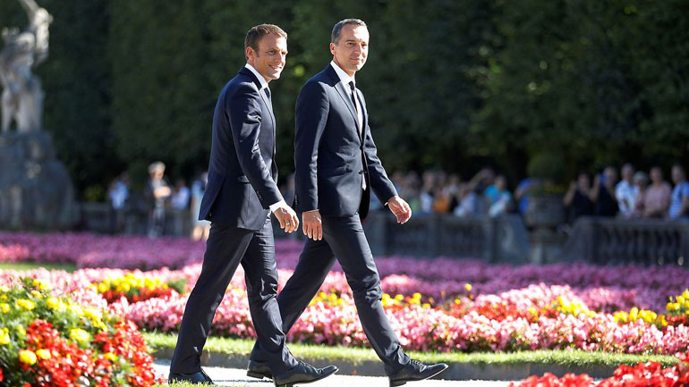 Αυστρία: Ο  καγκελάριος Κερν ζητεί έναν «συνασπισμό των πρόθυμων» για να υλοποιηθούν οι προτάσεις Μακρόν