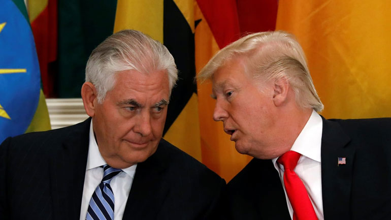 Ο Τραμπ προέτρεψε τον Τίλερσον να μη «σπαταλάει τον χρόνο του» για διάλογο με τη Βόρεια Κορέα