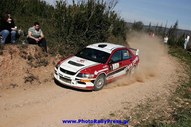 Με αυτό το αυτοκίνητο (Mitsubishi EVO) κατέκτησε τον τίτλο το 2010