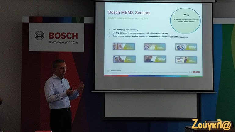 O Διευθύνων Σύμβουλος της Bosch Ελλάδας, κ. Ιωάννης Κάπρας, μας μίλησε για τις εφαρμογές των αισθητήρων της Bosch