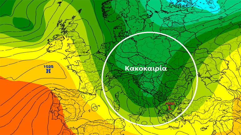 Ραγδαία αλλαγή του καιρού με ισχυρές καταιγίδες και χιόνια στα ορεινά