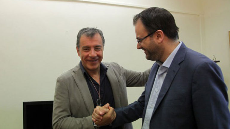 Συνάντηση Θ. Θεοχαρόπουλου με Στ. Θεοδωράκη