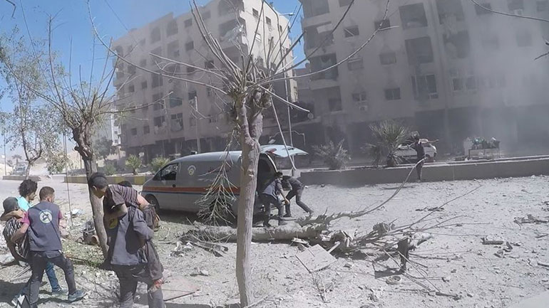 Συρία: Νεκροί 14 άμαχοι σε αεροπορικό βομβαρδισμό