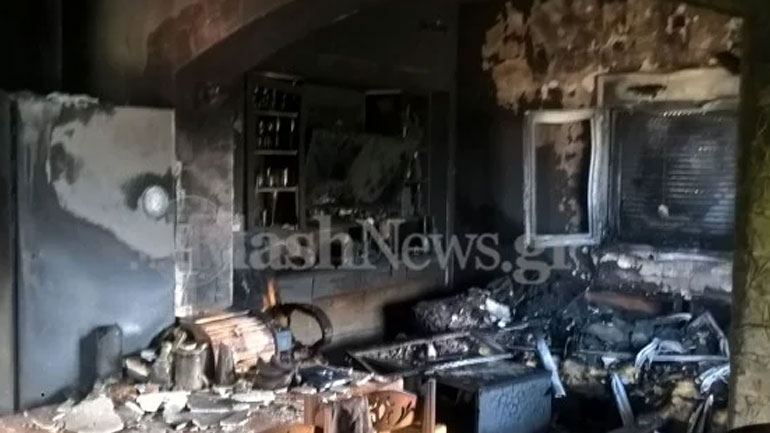 Κρήτη: Σπίτι στην Κάντανο τυλίχτηκε στις φλόγες