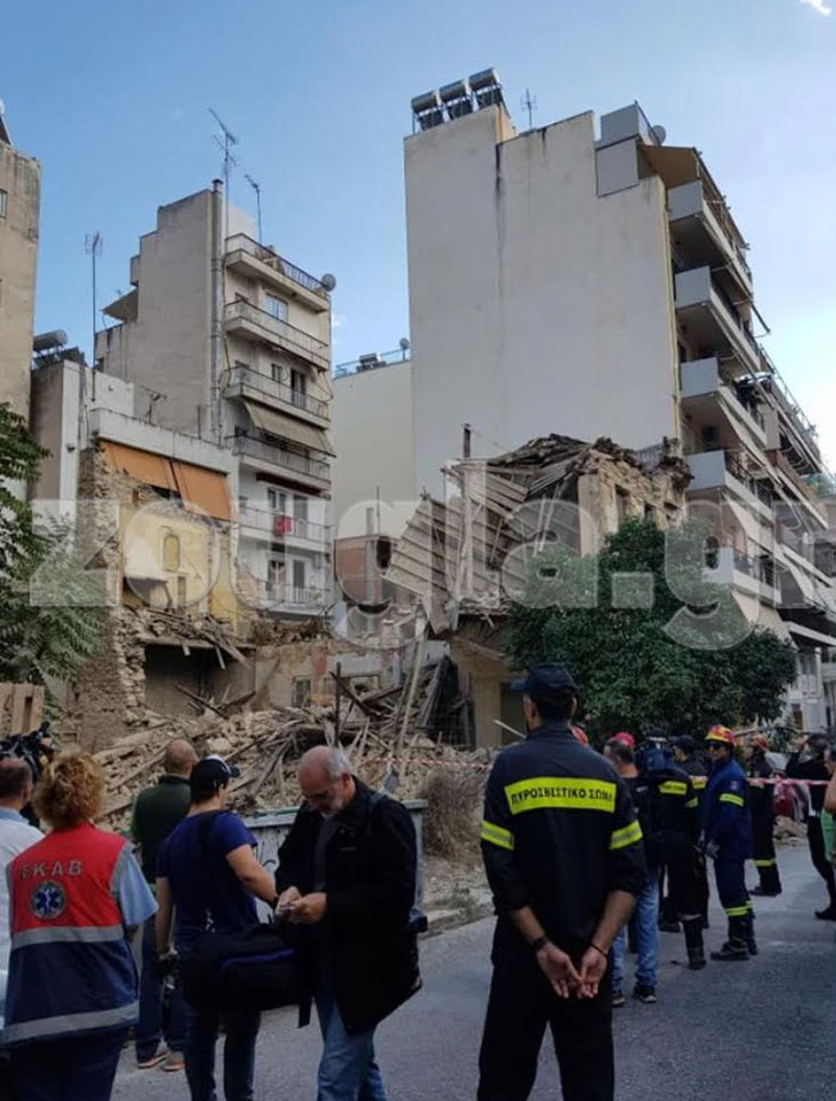 Το κτήριο όπως φαίνεται στην φωτογραφία έχει καταστραφεί