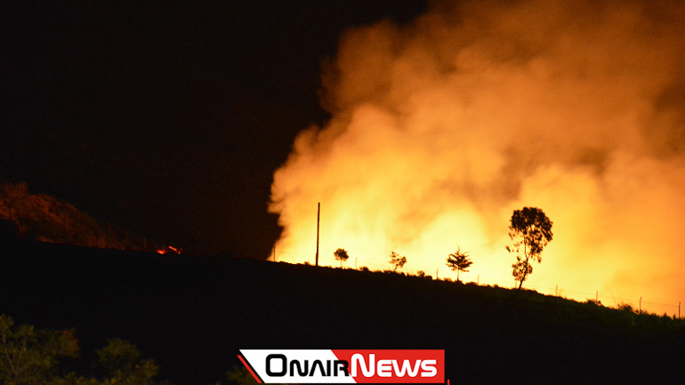 Φωτιά στον ΧΥΤΑ Μεσολογγίου (ΦΩΤΟ)