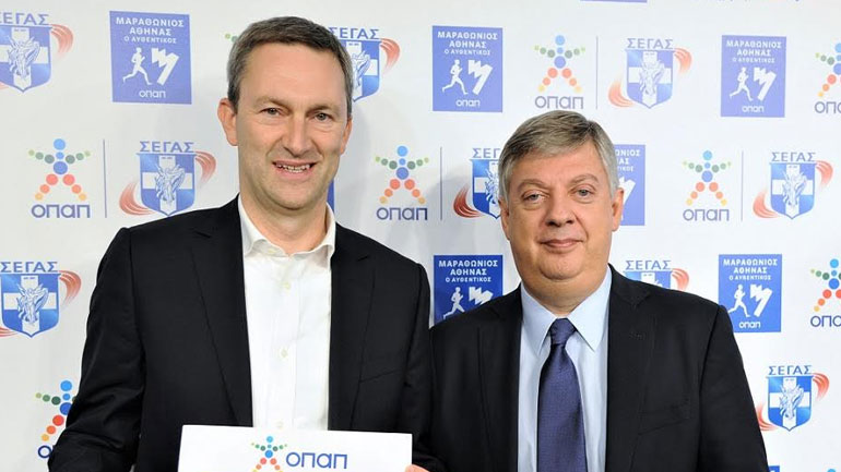 Ντάμιαν Κόουπ, Διευθύνων Σύμβουλος ΟΠΑΠ & Κώστας Παναγόπουλος, Πρόεδρος ΣΕΓΑΣ