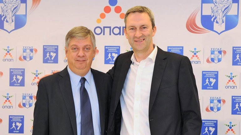  Κώστας Παναγόπουλος, Πρόεδρος ΣΕΓΑΣ & Ντάμιαν Κόουπ, Διευθύνων Σύμβουλος ΟΠΑΠ