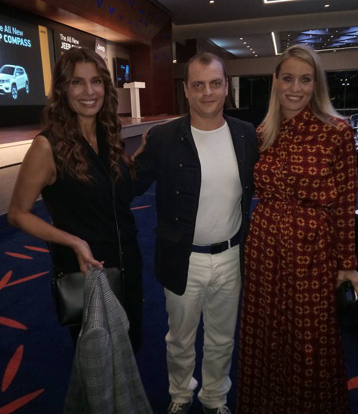 Ο Γιάννης Τσιρογιάννης με την Ελεονώρα Μελέτη και την Πόπη Τσαπανίδου