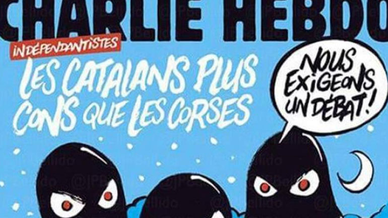 «Οι Καταλανοί πιο μ@λ@κες απ΄τους Κορσικανούς» γράφει το Charlie Hebdo