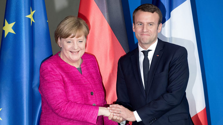 Γερμανία: «Nαι» επί της αρχής από Μέρκελ στις προτάσεις Μακρόν