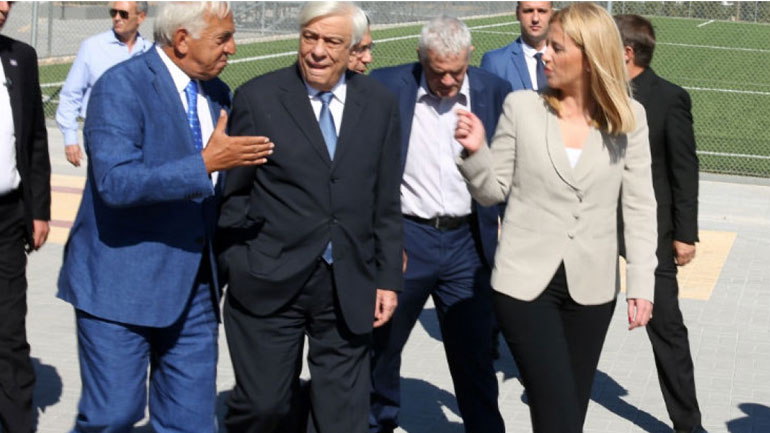 Τα εγκαίνια του κλειστού γυμναστηρίου Παλαιού Φαλήρου τέλεσε ο Πρόεδρος της Δημοκρατίας Προκόπης Παυλόπουλος.