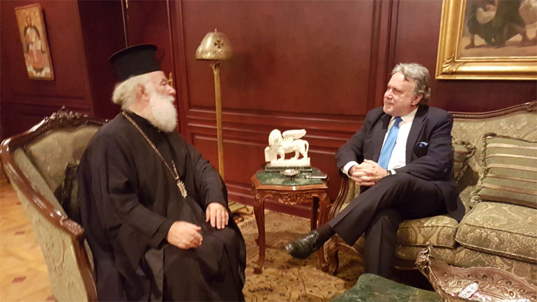 Στο Πατριαρχείο Αλεξάνδρειας ο Γ.Κατρούγκαλος Στο Πατριαρχείο Αλεξάνδρειας ο Γ.Κατρούγκαλος