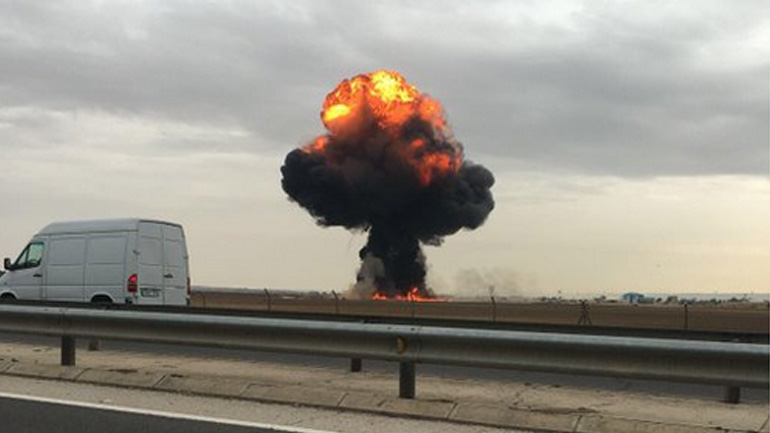 Στρατιωτικό F-18 συνετρίβη στα περίχωρα της Μαδρίτης