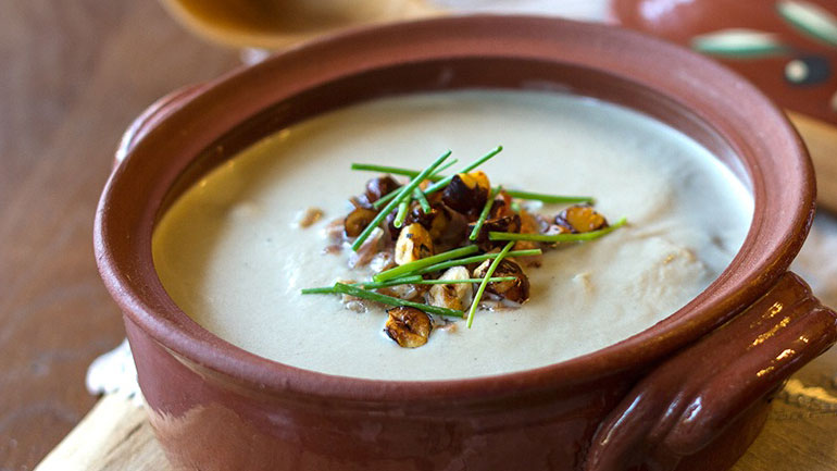 Σούπα μανιταριών με κριθάρι