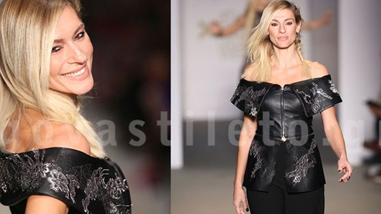 Η εκθαμβωτική Ζέτα Δούκα στο catwalk του οίκου Kathy Heyndels
