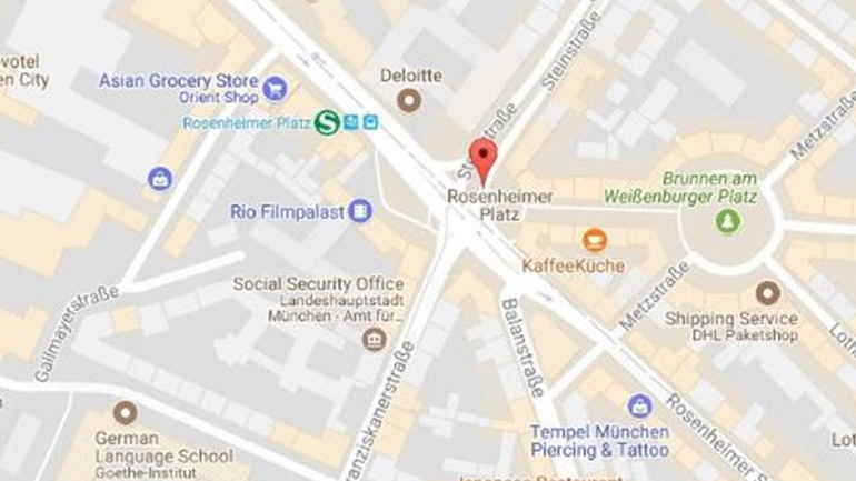 Το σημείο της επίθεσης του άγνωστου άνδρα με μαχαίρι