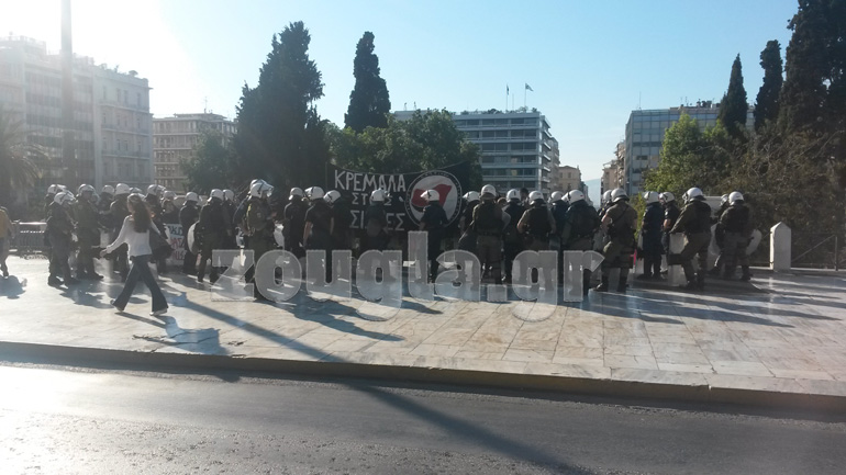 Συγκεντρώσεις ακροδεξιών και αντιφασιστικών οργανώσεων στο Σύνταγμα