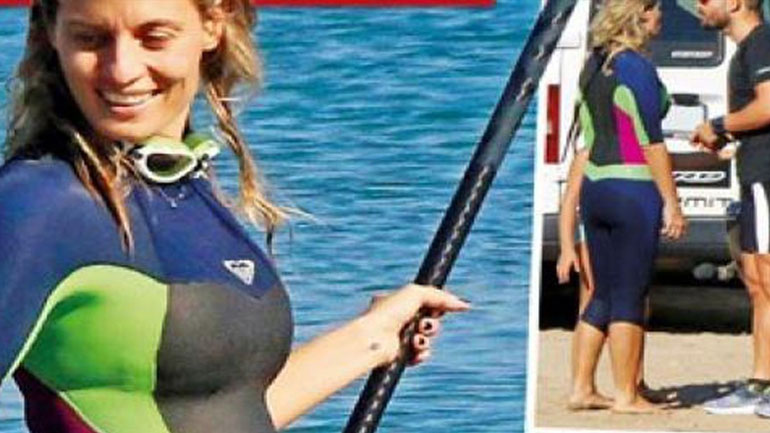 Ελεονώρα Μελέτη: Θαλάσσια σπορ για τη μέλλουσα μανούλα!