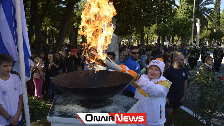 Υποδέχτηκε την Ολυμπιακή Φλόγα το Μεσολόγγι