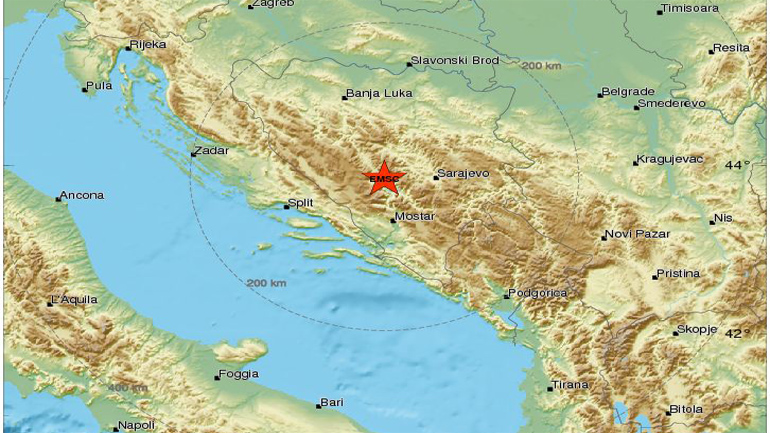 Σεισμός  4,7 Ρίχτερ στην Βοσνία