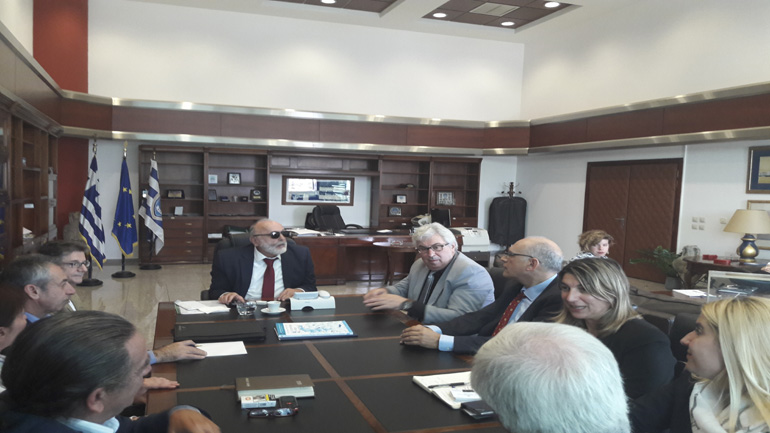 Συνάντηση Παν. Κουρουμπλή με την νεοεκλεγμένη πρυτανική αρχή του Πανεπιστημίου Πειραιά