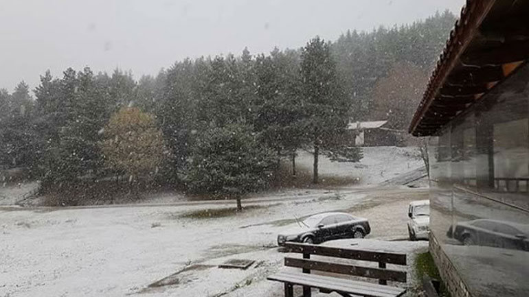 Τα πρώτα χιόνια στην Ξάνθη