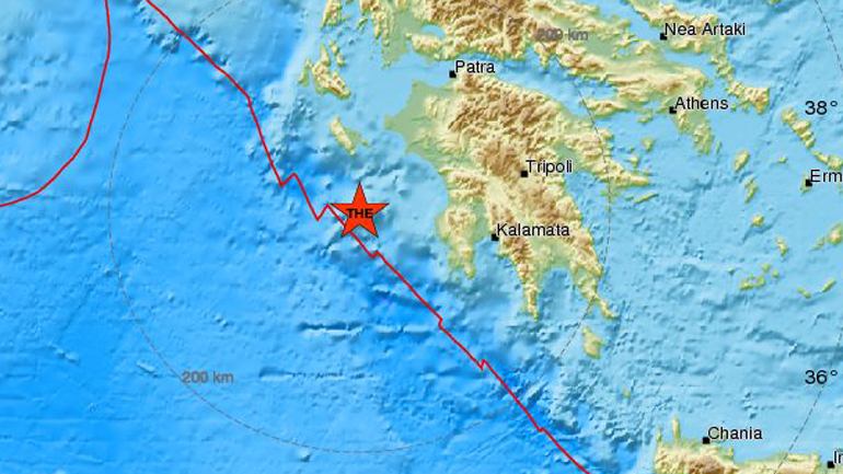 Σεισμός 3, 8 Ρίχτερ στο Ιόνιο – 3 Ρίχτερ στην Κεφαλονιά
