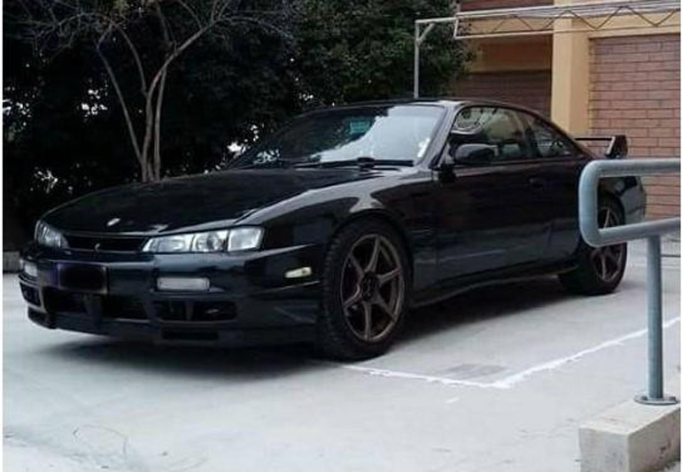 Το Nissan Silvia πριν την καταστροφή του...