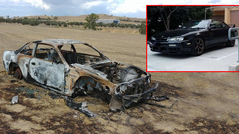 Έκλεψαν ένα σπάνιο Nissan Silvia και του έβαλαν φωτιά… Έκλεψαν ένα σπάνιο Nissan Silvia και του έβαλαν φωτιά…