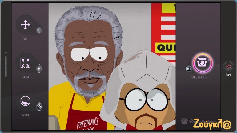 Βγάζοντας selfie με τον Morgan Freeman