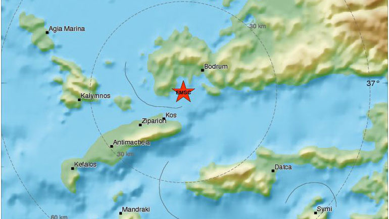 Σεισμός 3 Ρίχτερ στα Δωδεκάνησα