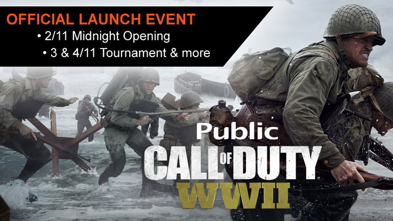 Call of Duty: WWII – Τριήμερο launch event στα Public!