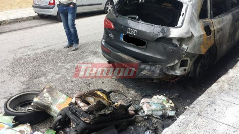 Πάτρα: Προσαγωγή ατόμου για εμπρησμούς σε οχήματα