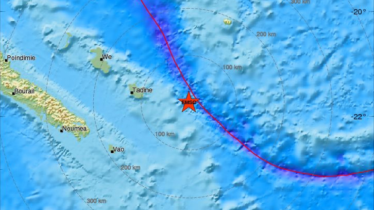 Σεισμός 6R ανοικτά της Ν. Καληδονίας