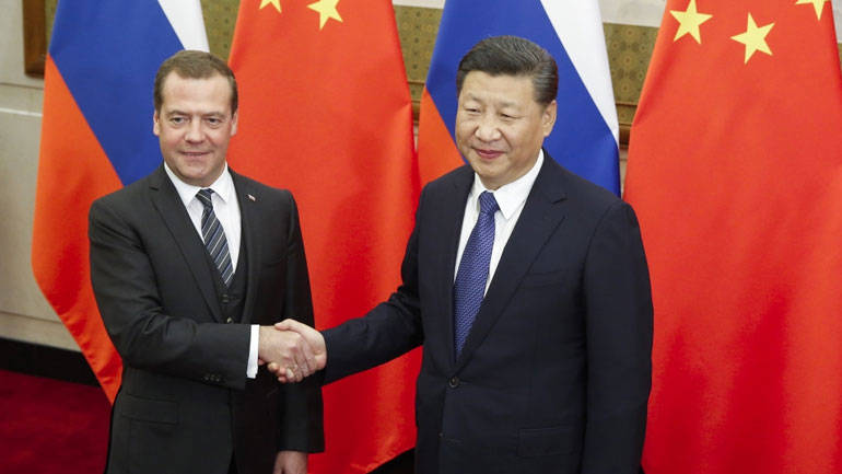 Τη δέσμευση της Κίνας στις καλές σινορωσικές σχέσεις τόνισε ο Κινέζος πρόεδρος