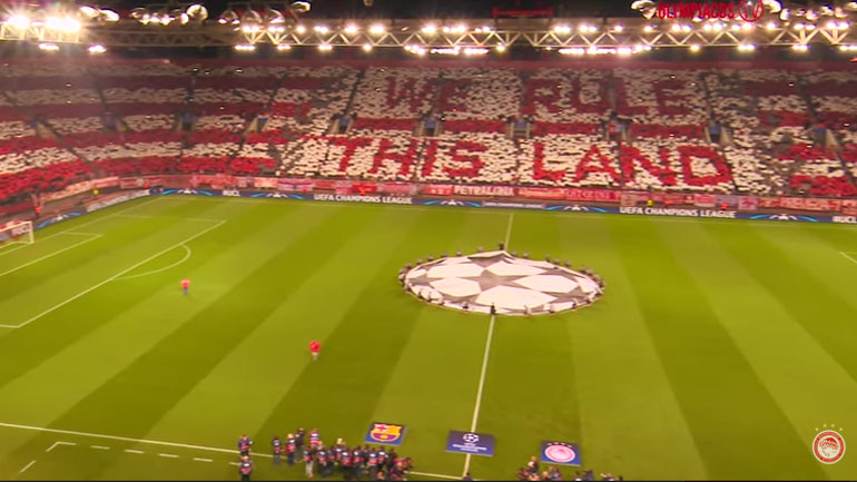 Η παρακάμερα του Ολυμπιακός-Μπαρτσελόνα