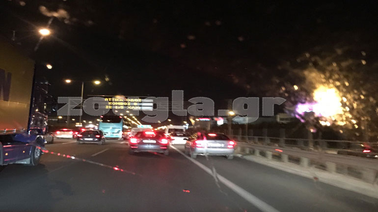 Tαλαιπωρία για χιλιάδες οδηγούς στην Εθνική Αθηνών – Λαμίας