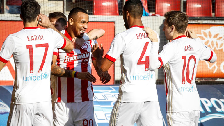 Καταιγιστικός ο Ολυμπιακός, συνέτριψε με 5-1 τον Πλατανιά
