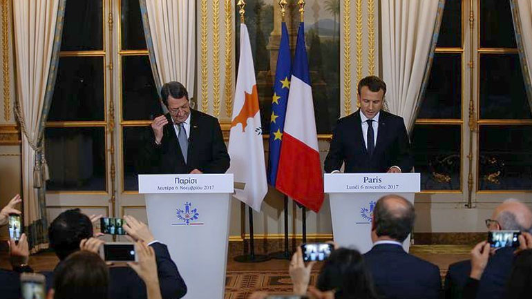 Συνάντηση Αναστασιάδη -Μακρόν: Η Γαλλία θα στηρίξει την Κύπρο στις διαπραγματεύσεις για το Κυπριακό