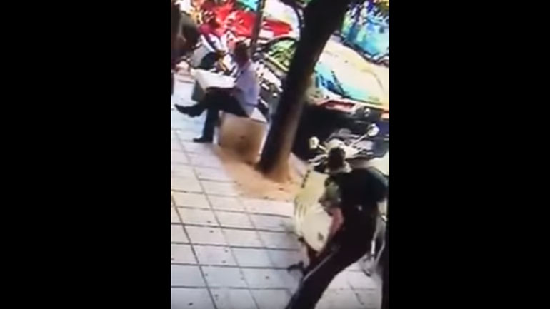 Θεσσαλονίκη: Κλοπή μηχανής κατέγραψε κάμερα