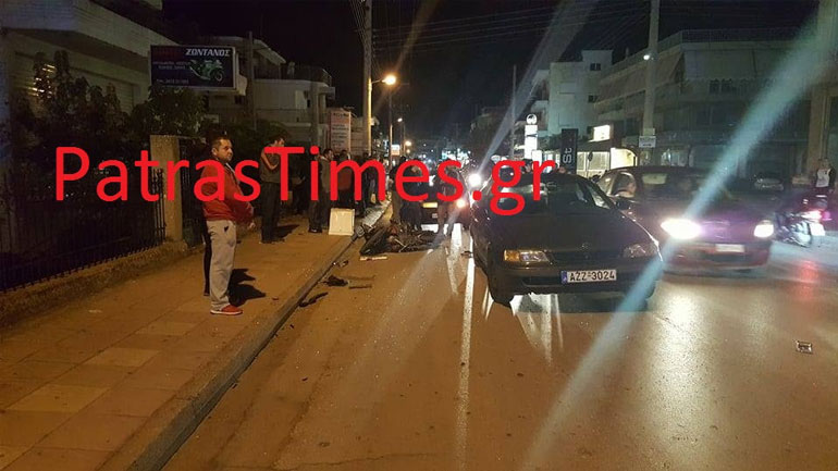 Πάτρα: Σοβαρό τροχαίο με τραυματία διανομέα φαγητού