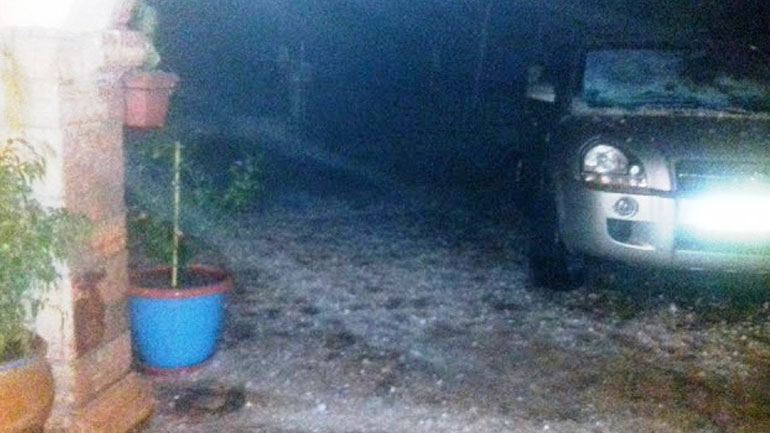 Παραδομένη στην κακοκαιρία η Ήπειρος – Σφοδρή χαλαζόπτωση στην Ηγουμενίτσα