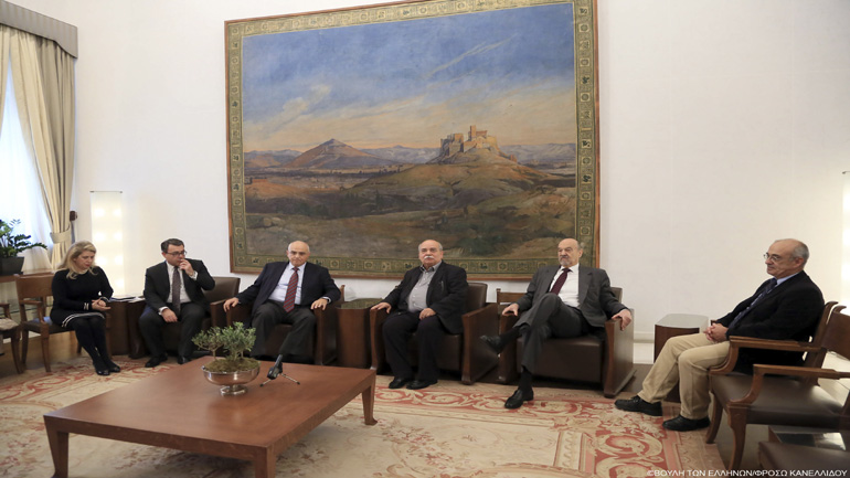 Συνάντηση του Ν. Βούτση με το προεδρείο της Ένωσης Ελληνικών Τραπεζών