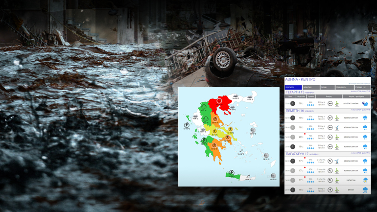 Βροχές, καταιγίδες και χαλάζι μέχρι την Κυριακή Βροχές, καταιγίδες και χαλάζι μέχρι την Κυριακή