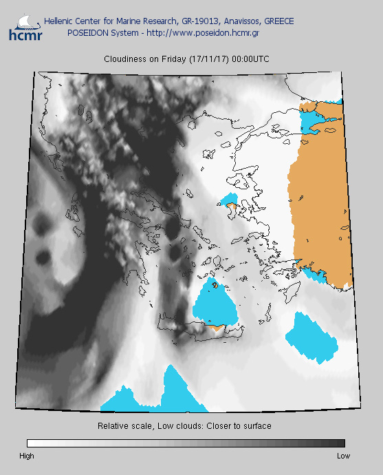 Σχετική κλίμακα: ανοιχτά χρώματα-υψηλότερη νέφωση, σκούρα χρώματα-χαμηλότερη νέφωση